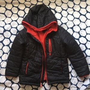 Lands end boys puffer winter jacket M 5/6